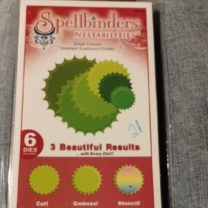 Spellbinders Nestabilities Inverted Scalloped Circles Dies